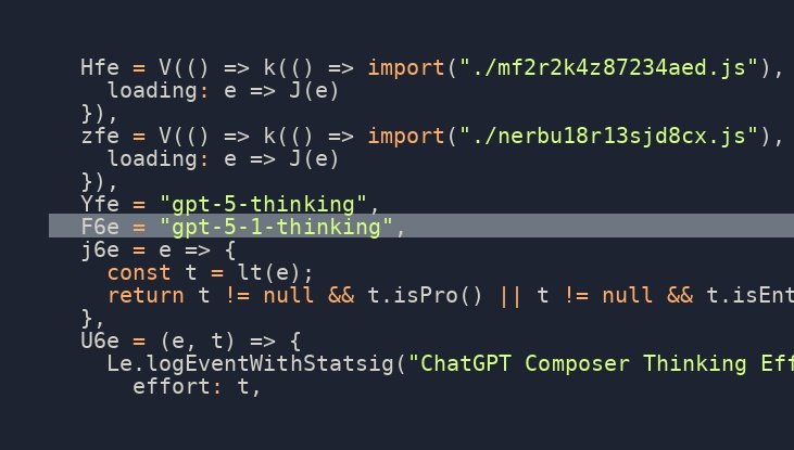 OpenAI 或将发布 GPT 5.1 Thinking